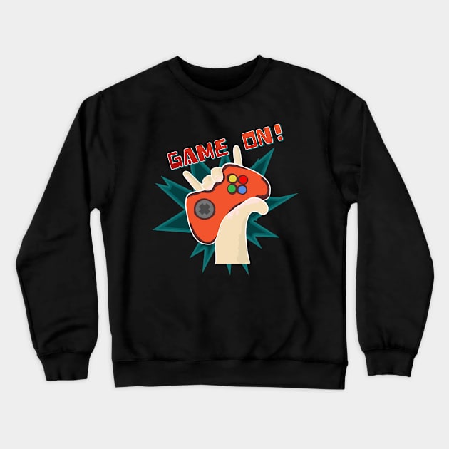 Game On! Crewneck Sweatshirt by Joselo Rocha Art